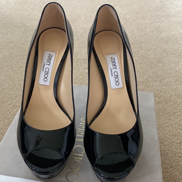 Jimmy Choo black patent heels - Picture 2 of 8